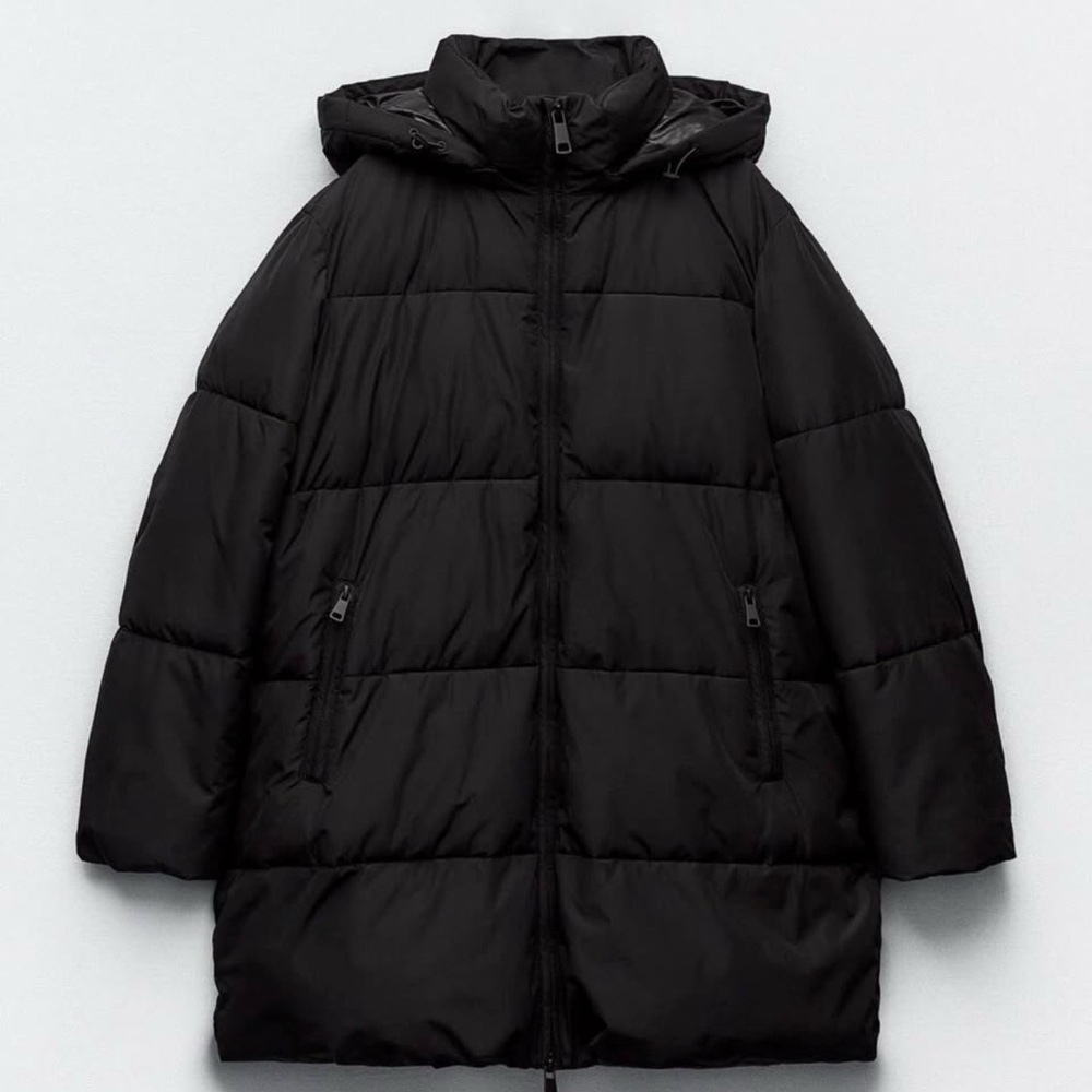 ZARA WATER AND WIND PROTECTION LONGLINE HOODED ANORAK